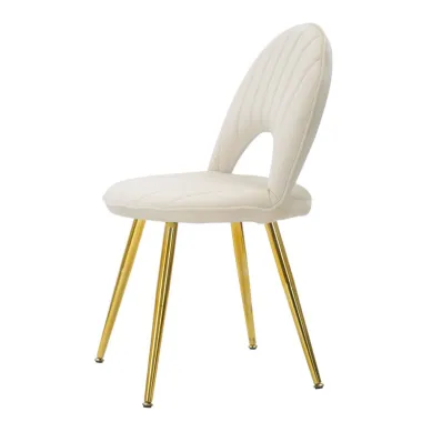 Krzesło FLEX Kremowe 52 48 78 cm Zestaw 2 szt.